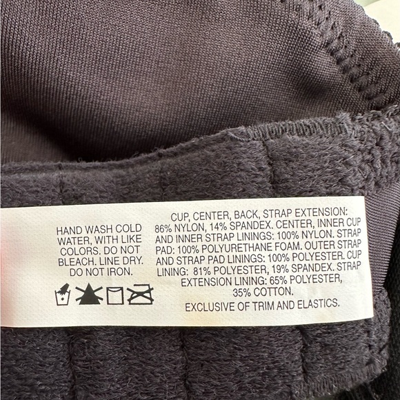 Bali NEW Live It Up Seamless Underwire Bra Petal Pattern Black Size 36C - Picture 14 of 16